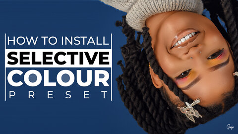 How to install selective color preset in Photoshop