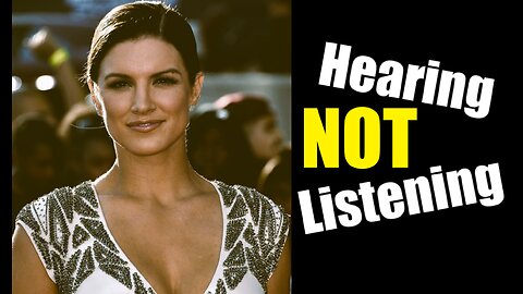 Not Listening To Gina Carano?!