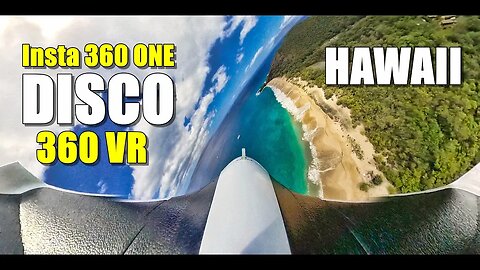 Insta360 ONE Camera VR Flight on Parrot Disco Drone - Makena Maui Hawaii