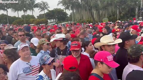Donald J. Trump's audience in Miami was MASSIVE