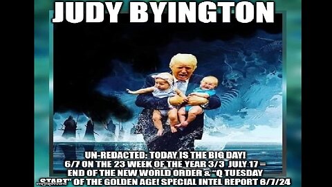 Judy Byington - Today Is the Big Day! End of the New World Order & “Q Tuesday Start" Trump is BACK!