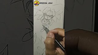 Como Desenhar o Goku, Vegeta do Super Saiyajin 4 - Fusão suprema Chibi