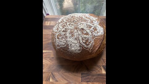 Floral Flair With a Stencil For My Sourdough