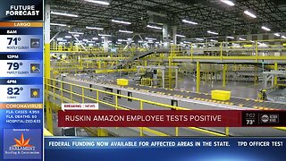Amazon worker at Ruskin warehouse tests positive for COVID-19