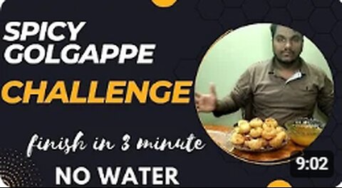 SPICY PANIPURI CHALLENGE | PANIPURI EATING CHALLENGE | 5 MIN NO WATER | EATING VERY SPICY FOOD