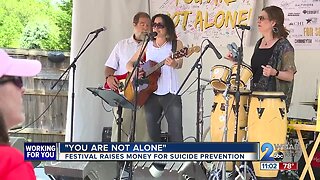 'You are not alone': Music festival raises money for suicide prevention