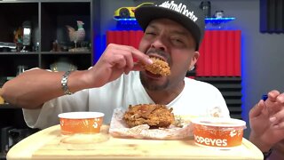 Eating Fried Chicken Dipped In Gravy- ASMR Food Review Preview