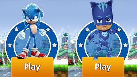 Sonic Dash VS Pj Masks Subway Hero I Movie Sonic VS Pj Masks Subway Hero IAll 66 Characters Unlocked