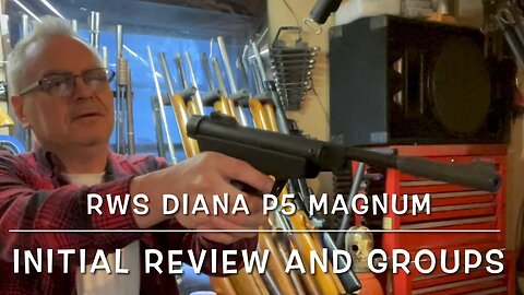 RWS Diana model P5 magnum .177 break barrel springer pistol initial review and pellet testing Nice!