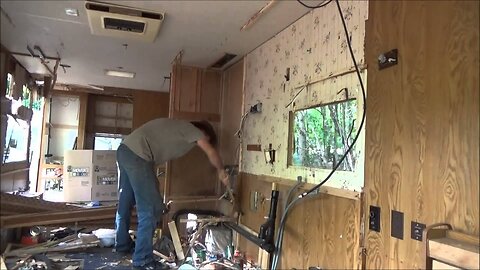 Gutting An Entire Camper With Just A Hammer
