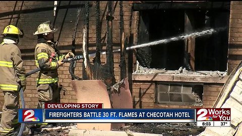 Checotah bar owner says she escaped 'ball of fire'