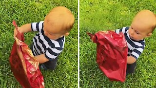 Baby finds balloon with the most heart-breaking message on it