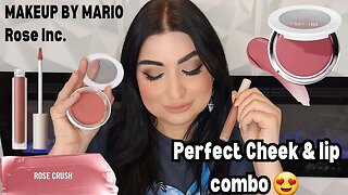 Makeup By Mario Soft Pop Plumping Veil Blush + Rose Inc Longwearing Matte Liquid Lipstick Review