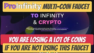 ProInfinity Faucet, If You Are Not Using This Faucet You Are Losing Coins.