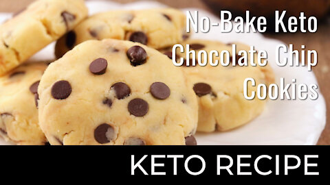 No-Bake Keto Chocolate Chip Cookies | Keto Diet Recipes