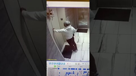 Heroic man saves dog stuck in elevator!