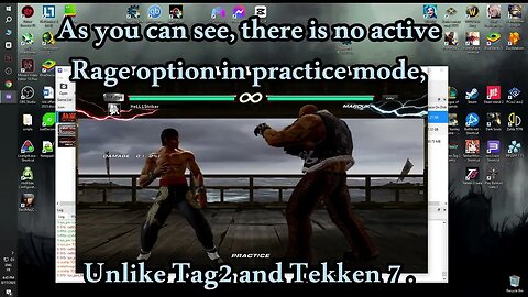 Tekken 6 active rage in practice mode ( RPCS 3 Emulator only )