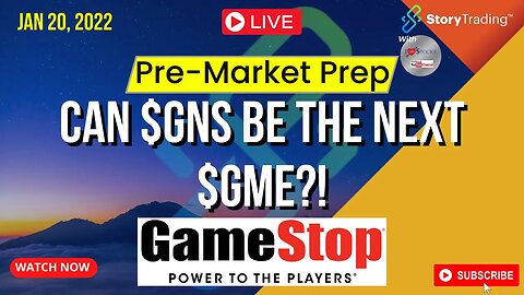 1/20/23 Pre-Market Prep: Can $GNS be the Next $GME?!