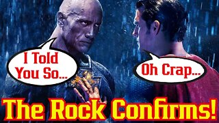 Dwayne "The Rock" CONFIRMS Black Adam Vs Superman! New Viscous Footage Of Black Adam