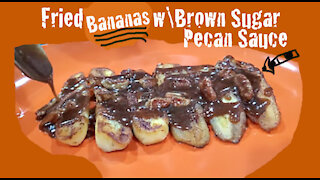 Cooking Fried Bananas On Rumble with BrownSugar Sauce