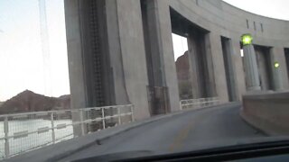 Driving across the Parker Dam