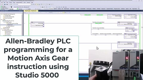 How To Program An Allen-Bradley PLC for a Motion Axis Gear Instruction | Mag Instruction