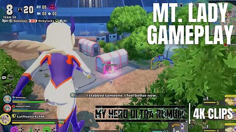 Mt. Lady Giantess Gameplay | My Hero Ultra Rumble Open Beta Test | PS5, PS4 (No Commentary Gaming)