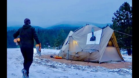 Living Off-Grid in a Tent w/ Wood Stove: Arriving at my Friend's Off-Grid Ranch in Colorado