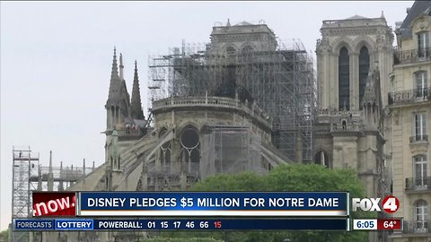 Disney pledges $5 million for Notre Dame reconstruction