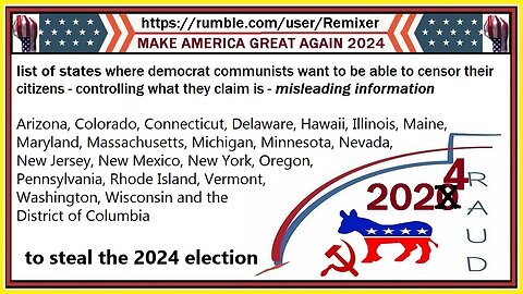 stopping the democrat communists from stuffing the ballot boxes in 2024