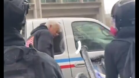 Breaking: Antifa smash up a man’s truck at the Oregon state Capitol