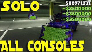 *SOLO* GTA 5 MONEY GLITCH FOR ALL CONSOLES | BEST GTA 5 MONEY GLITCH WORKING AFTER PATCH 1.47