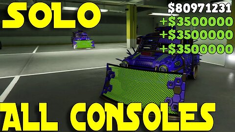 *SOLO* GTA 5 MONEY GLITCH FOR ALL CONSOLES | BEST GTA 5 MONEY GLITCH WORKING AFTER PATCH 1.47
