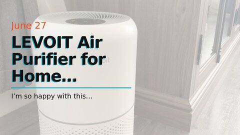 LEVOIT Air Purifier for Home Allergies Pets Hair in Bedroom, H13 True HEPA Filter, 24db Filtrat...