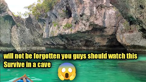 you have to watch this video, I try to survive in a cave