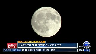 Largest Supermoon of 2019