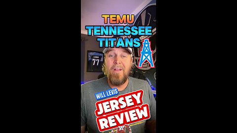 I ordered a TEMU Tennessee Titans Will levi’s Jersey! Unboxing