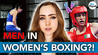 MEN IN WOMEN's BOXING?! Imane Khelif Beating Angela Carini to Her Knees