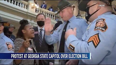 Members Of GA House Threatened With Arrests After Protesters Storm Inside Capitol, Up Steps