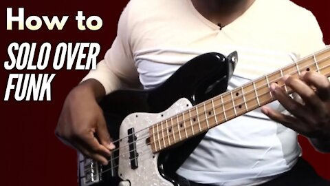 How to Improvise Over Funk Groove - Solo Concepts For Bass Guitar