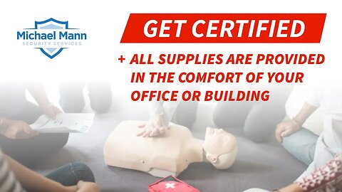 Get CPR/AED/First Aid Certified or Re-Certified