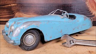 HUGE 1950's Doepke Jaguar XK120 Toy Restoration