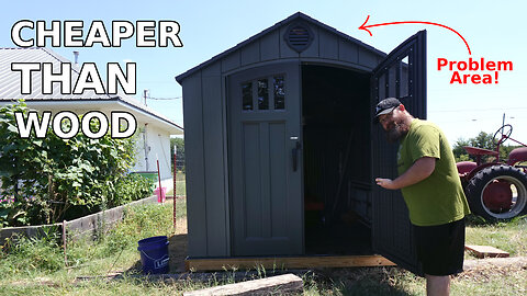 Lifetime 8x7.5 Shed Assembly - Step by Step Plus the Problems