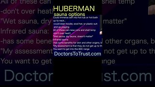 Andrew Huberman. Sauna options