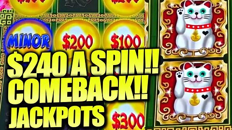 2 Incredible Hand Pay Jackpots On Prosperity Link! Over $240 A Spin Comeback!