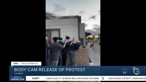 La Mesa Police release body cam of protest