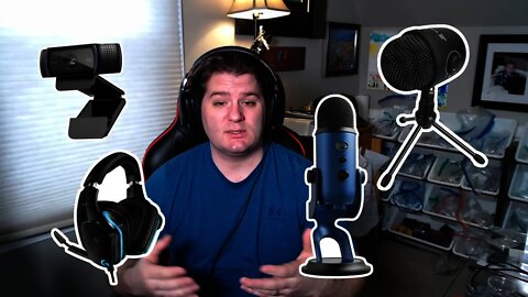 microphone comparison Yeti blue vs Amazonbasics mini, headset Logitech g635, webcam Logitech c920