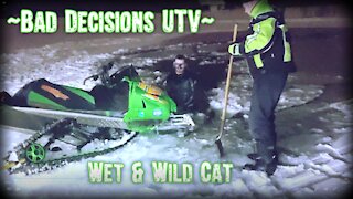 Snow Mobile Fail- Thin Ice Rescue