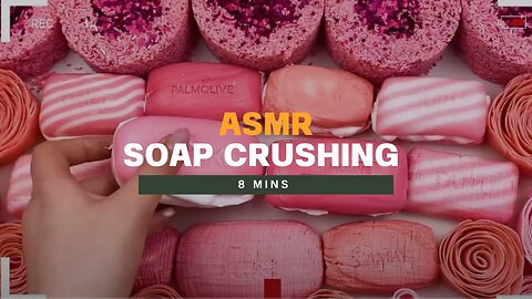 Gentle ASMR: Crunchy Foam & Glittery Soap Cube Crushing 💗 | Satisfying Soap Sounds 💕
