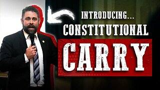 Nick Freitas Introduces CONSTITUTIONAL CARRY, It's Surprisingly Controversial But Important